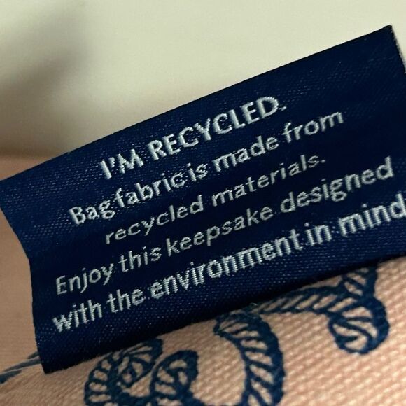 Estée Lauder Pink & Navy Logo Tote Beach Shopper Bag Rope Print NEW - Picture 11 of 11